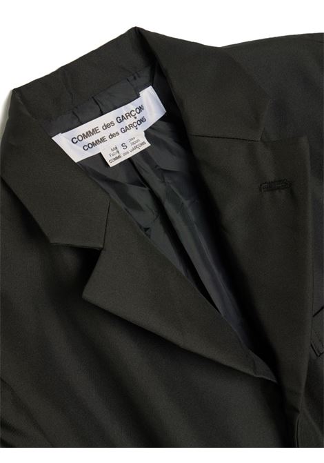 Blazer monopetto con frange in nero di Comme Des Garçons - donna COMME DES GARCONS COMME DES GARCONS | RMJ0021